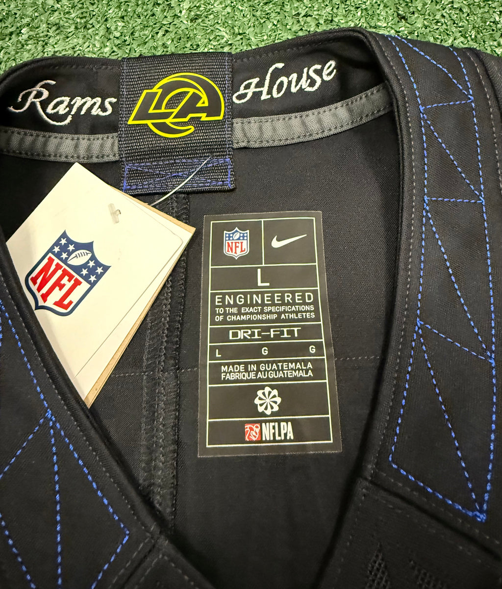 Puka Nacua Los Angeles Rams Jersey #12 Nike FUSE Rivalry Black Size (Large) NFL