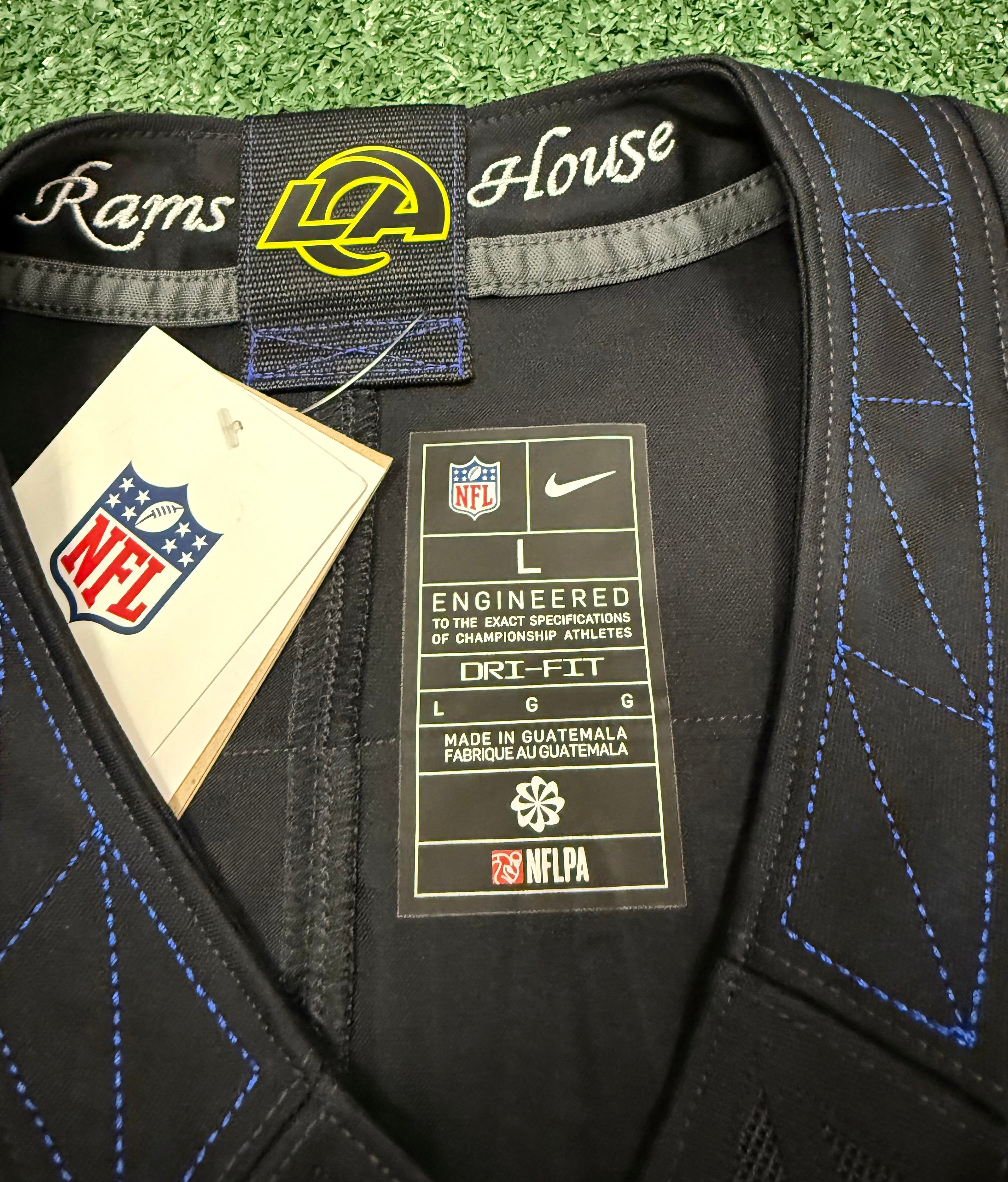 Puka Nacua Los Angeles Rams Jersey #12 Nike FUSE Rivalry Black Size (Large) NFL