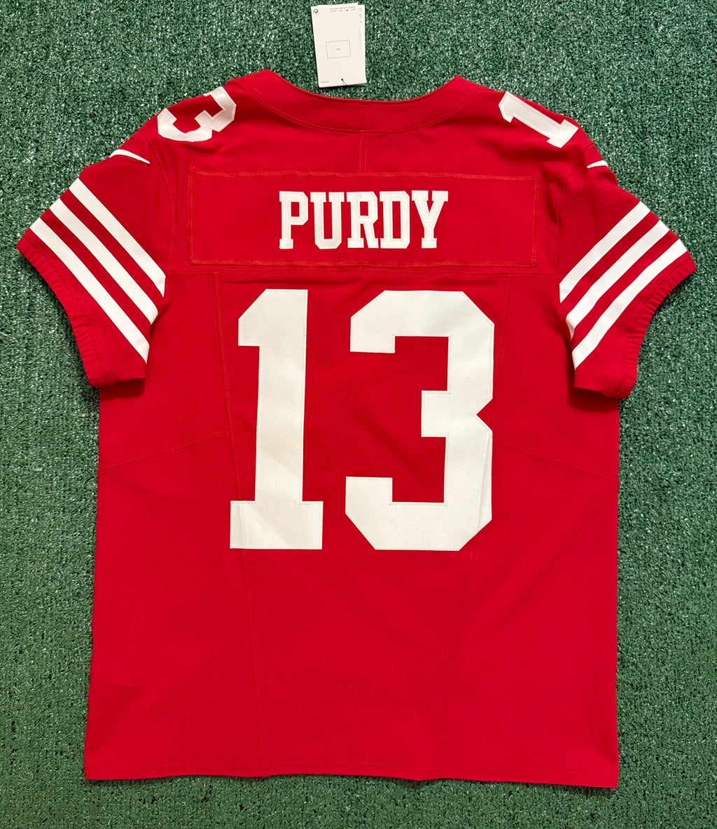 Brock Purdy San Francisco 49ers Jersey #13 Nike Vapor FUSE Elite Red Size 44 (Large) NFL