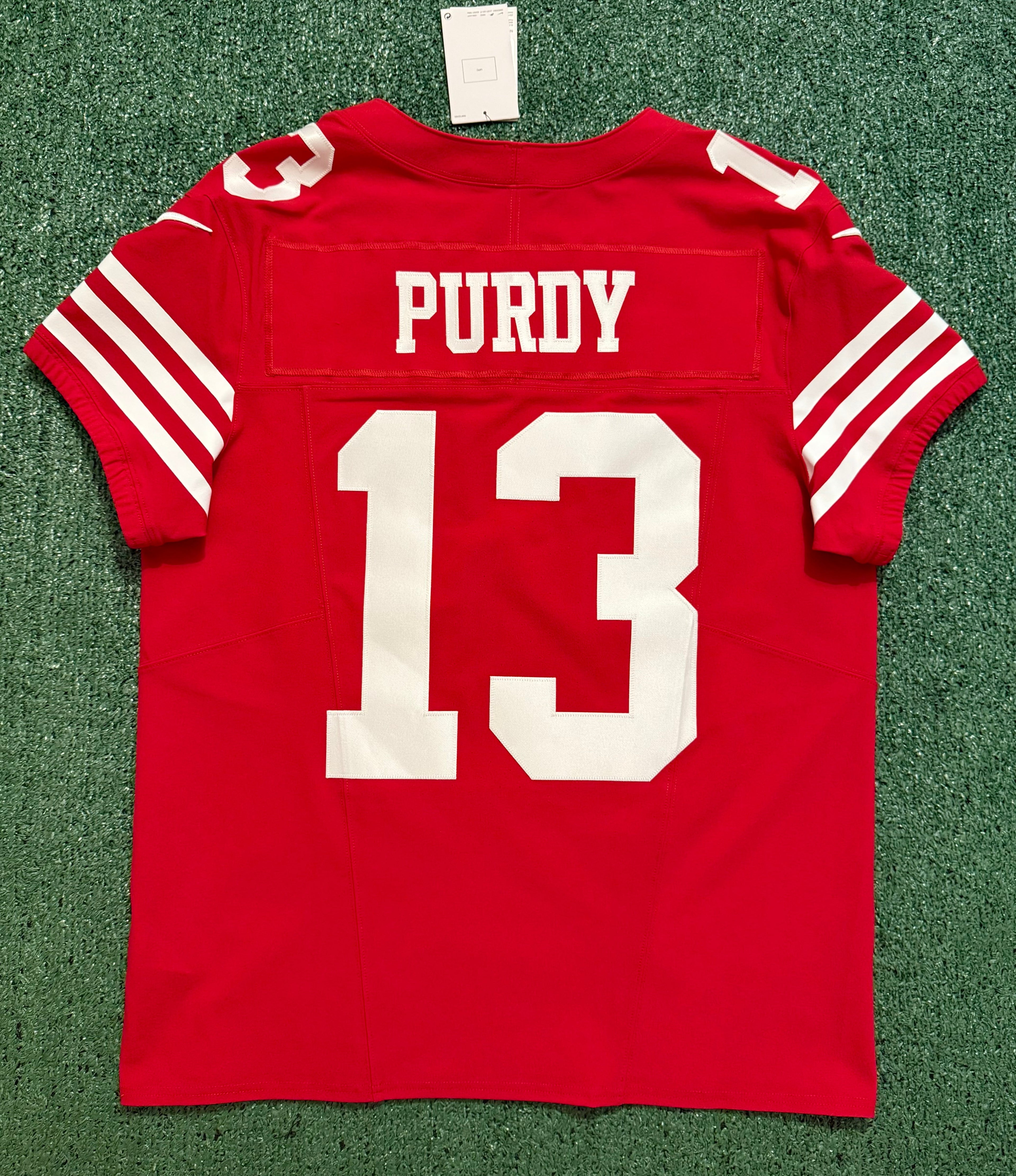 Brock Purdy San Francisco 49ers Jersey #13 Nike Vapor FUSE Elite Red Size 44 (Large) NFL