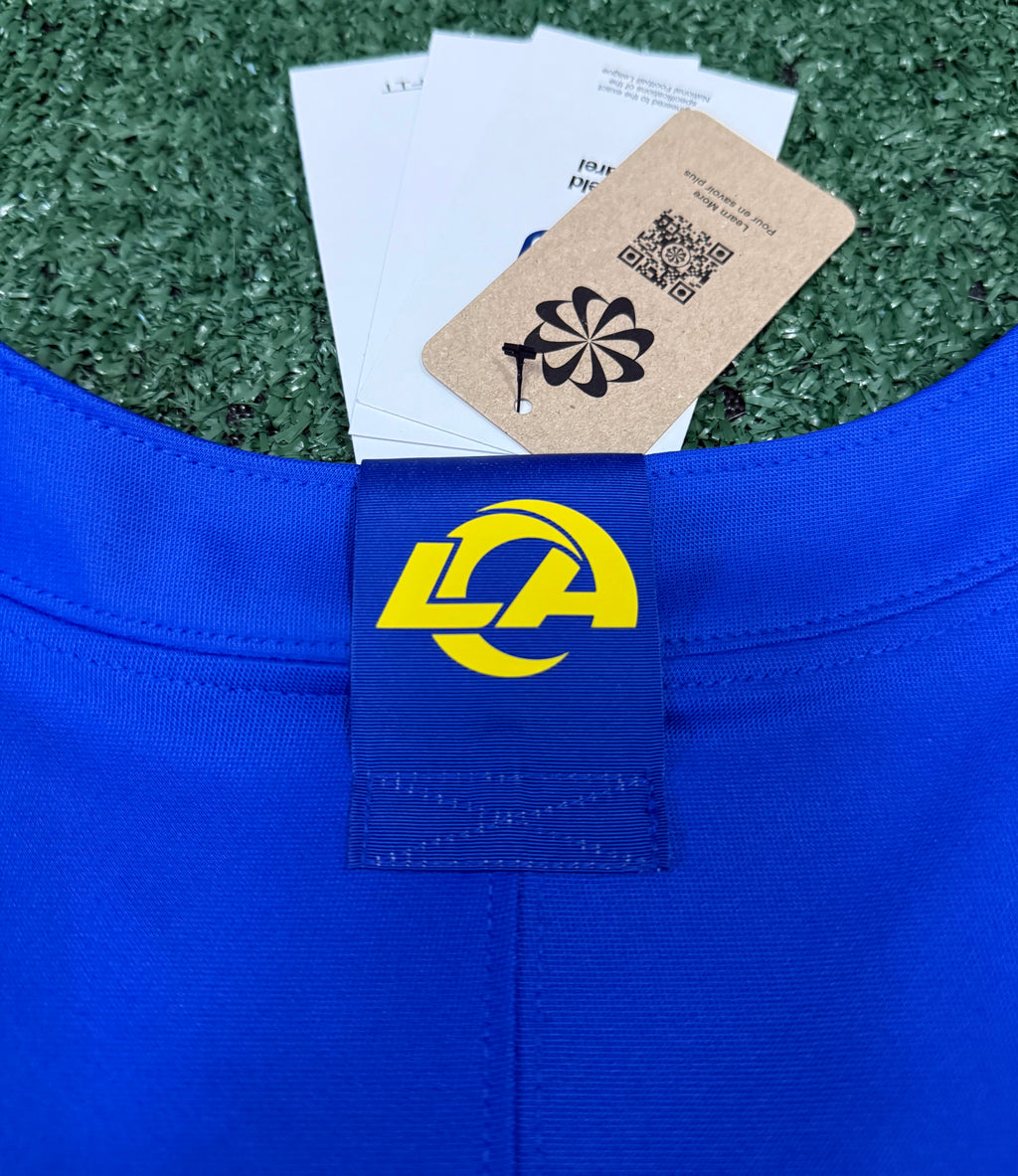 Matthew Stafford Los Angeles Rams Jersey #9 Nike Vapor Fuse Limited Stitched Blue Size (XL) NFL