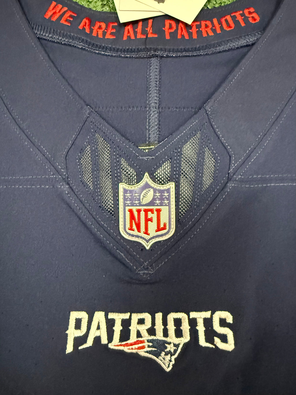 Drake Maye New England Patriots Jersey #10 Nike Vapor Fuse Elite Blue Size 48 (XL) NFL