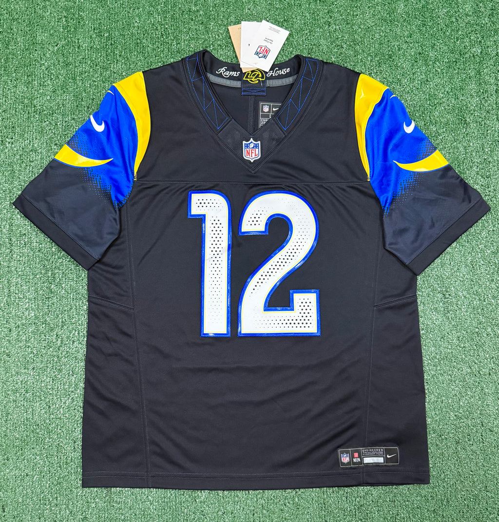 Puka Nacua Los Angeles Rams Jersey #12 Nike FUSE Rivalry Black Size (Large) NFL