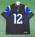 Puka Nacua Los Angeles Rams Jersey #12 Nike FUSE Rivalry Black Size (Large) NFL