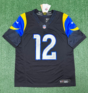 Puka Nacua Los Angeles Rams Jersey #12 Nike FUSE Rivalry Black Size (Large) NFL