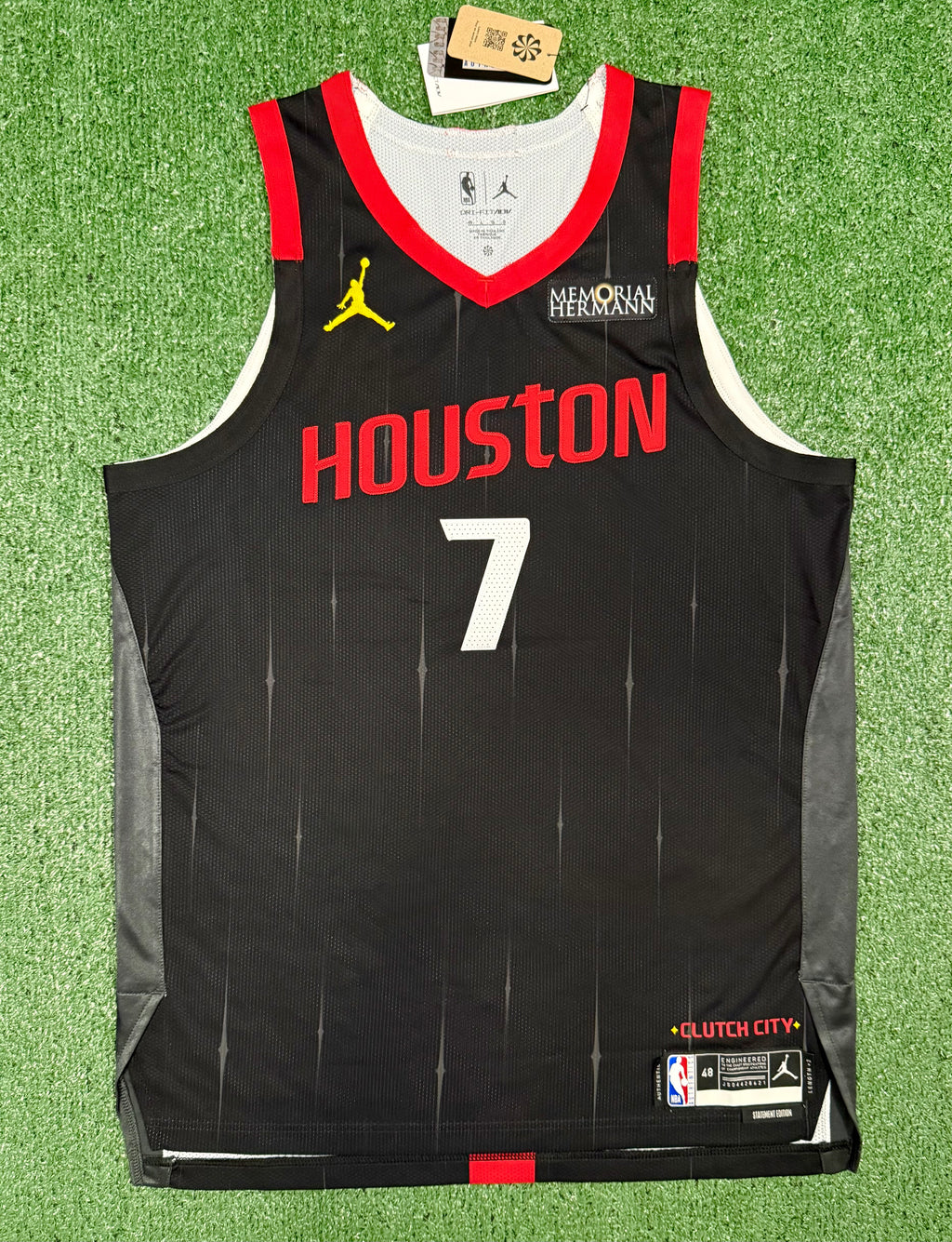 Kevin Durant Houston Rockets Jersey #7 Nike ADV Authentic Black Size 48 (Large) NBA