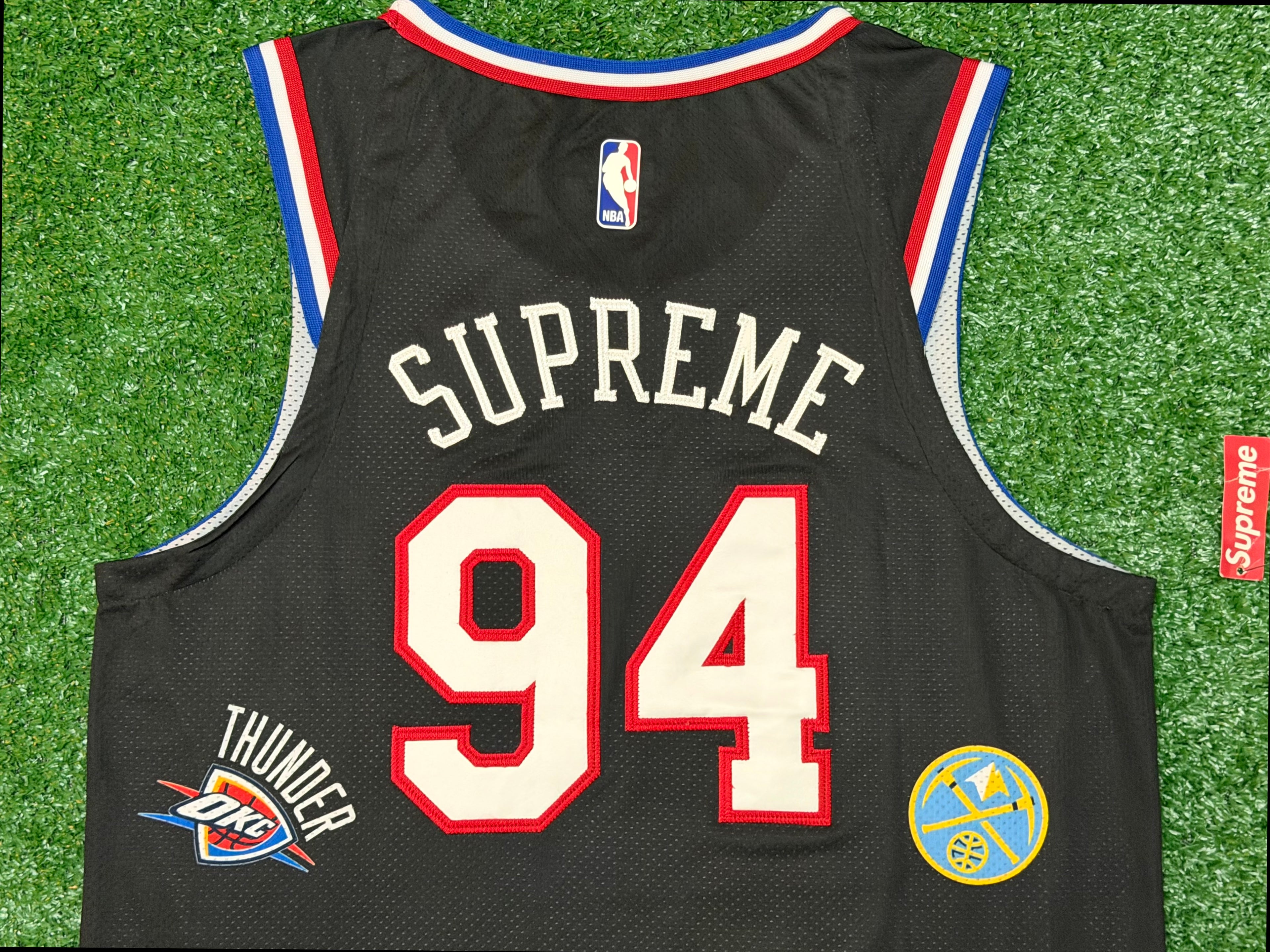 Authentic Supreme x NBA x Nike Aeroswift #94 Black Jersey Size 44/Medium