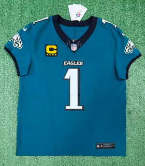 Jalen Hurts Philadelphia Eagles Jersey #1 Nike Vapor FUSE Elite Green size 44 (Large) NFL