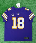 Justin Jefferson Minnesota Vikings Jersey #18 Nike Vapor FUSE Elite Purple Size 48 (XL) NFL