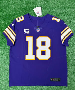 Justin Jefferson Minnesota Vikings Jersey #18 Nike Vapor FUSE Elite Purple Size 48 (XL) NFL
