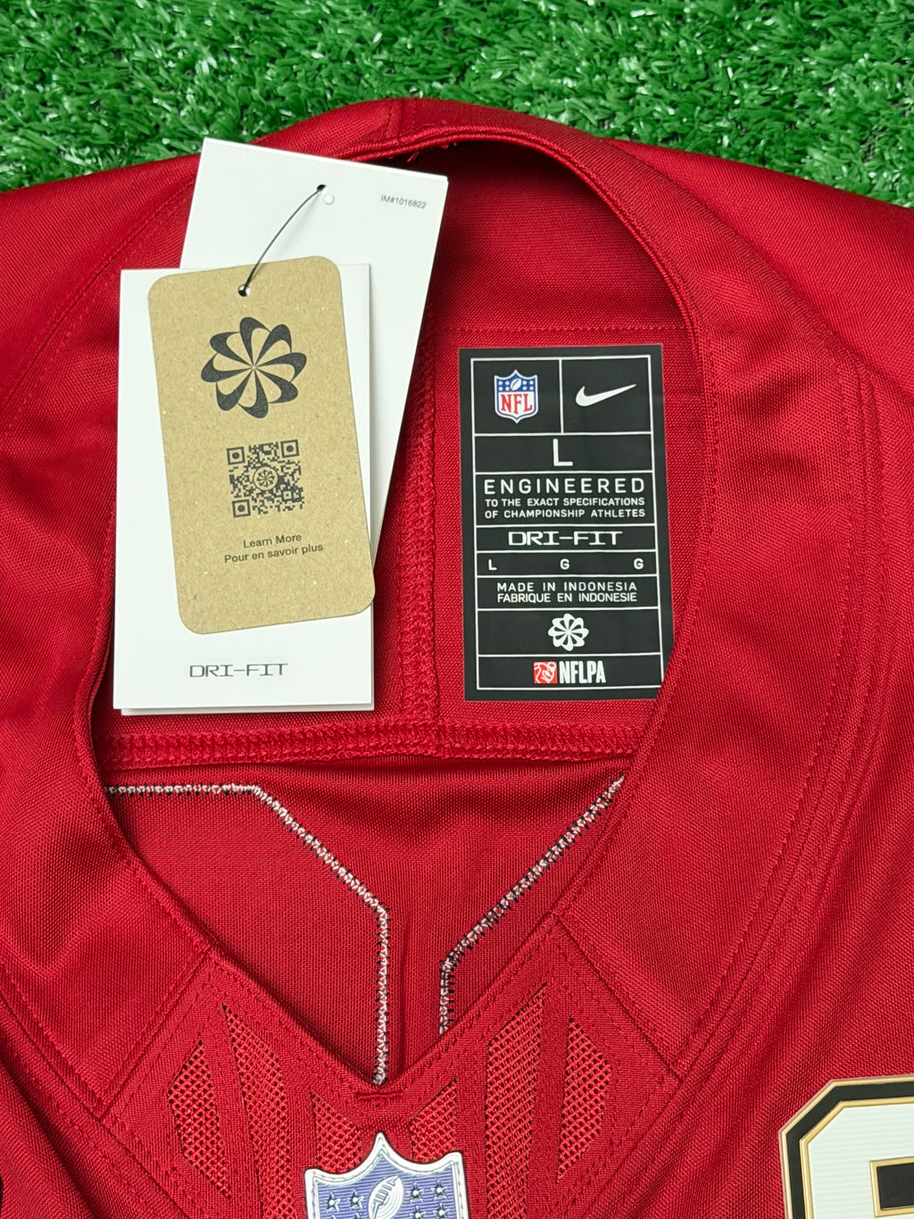 Christian McCaffrey San Francisco 49ers Jersey #23 Nike Vapor Fuse Limited Stitched Red Size (Large) NFL