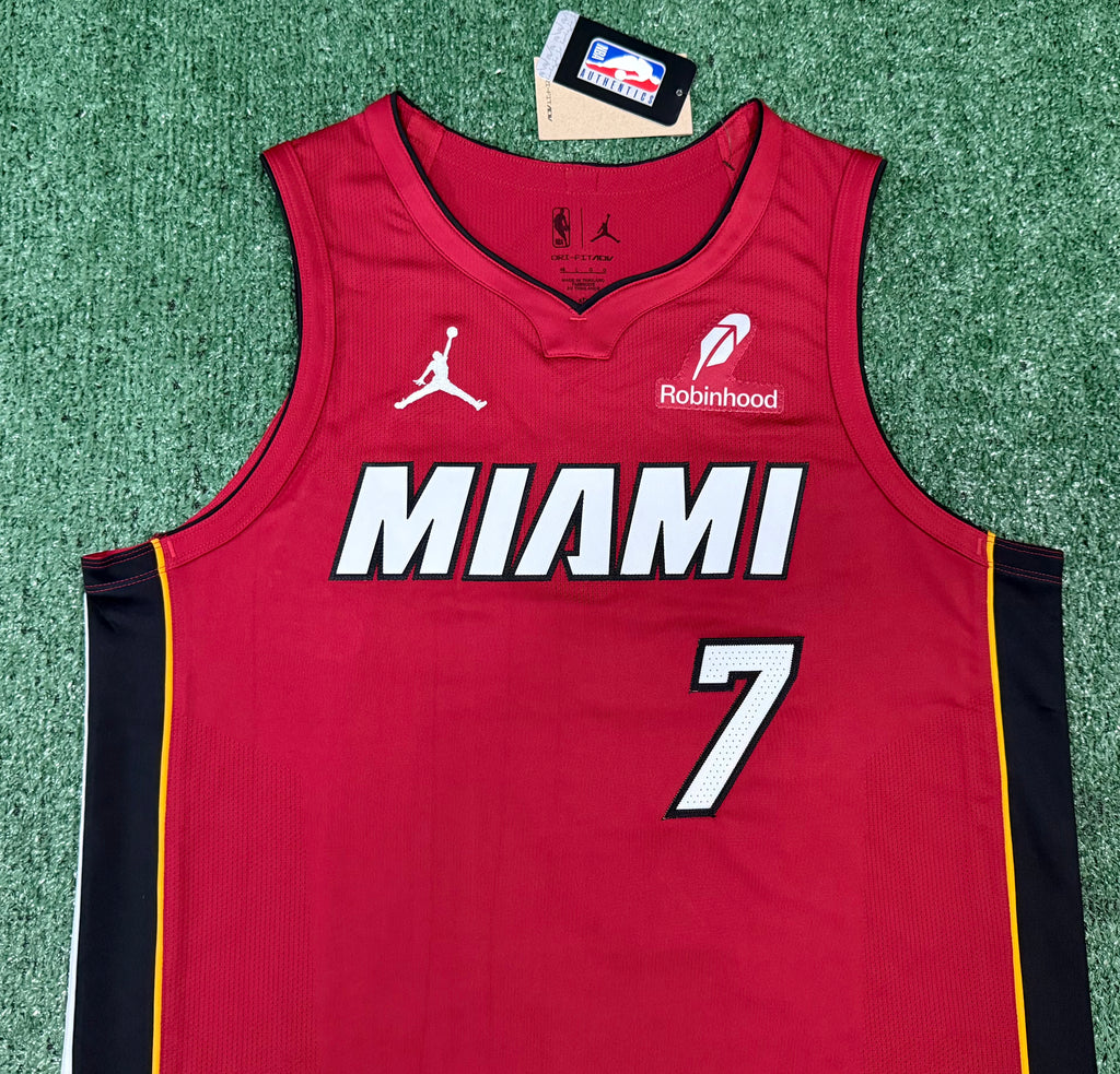 Giannis Antetokounmpo Miami Heat Jersey #7 Nike ADV Authentic Red Size 48 (Large) NBA