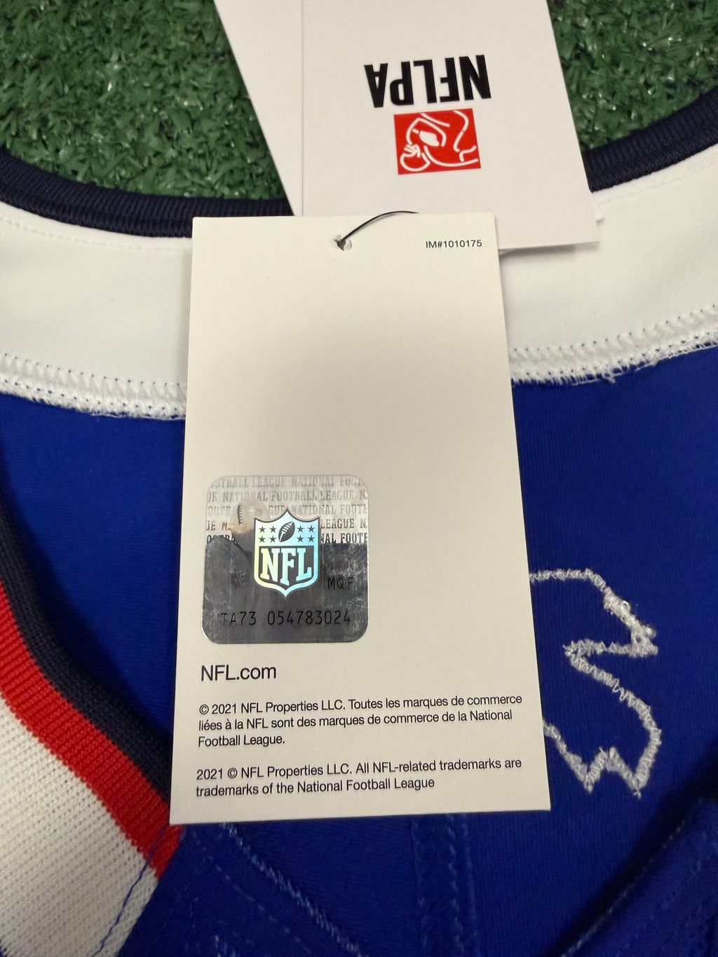 Josh Allen Buffalo Bills Jersey #17 Nike Vapor Fuse Elite Blue Size 44 (L) NFL