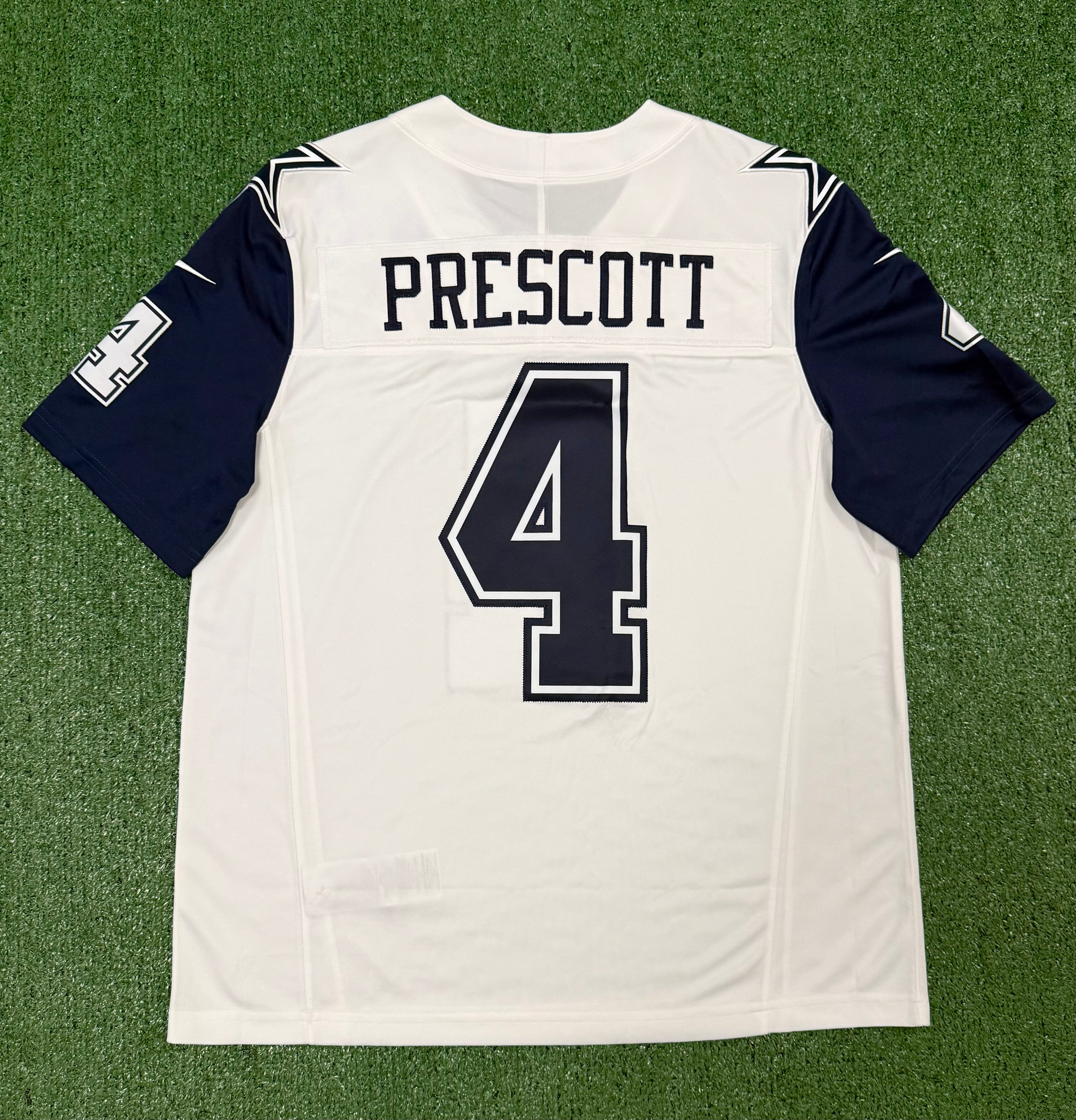 Dak Prescott Dallas Cowboys Jersey #4 Nike Vapor FUSE Limited White Size (Large) NFL