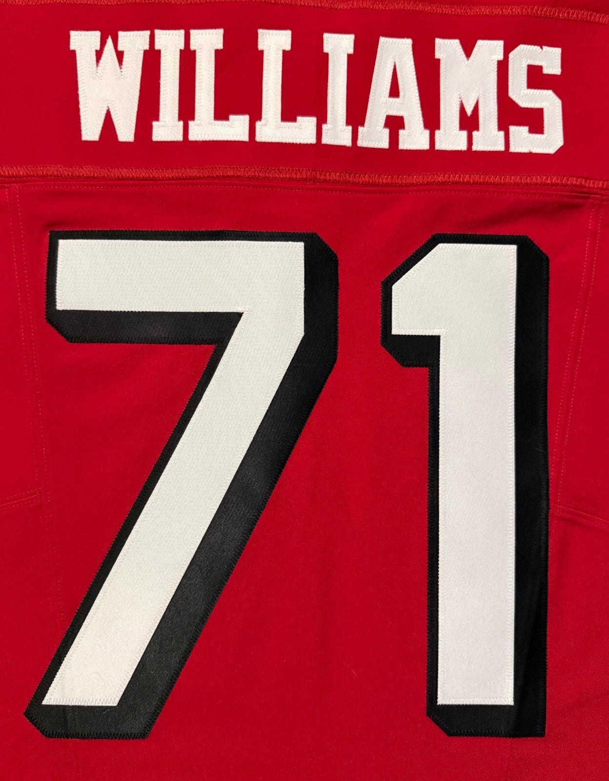 Trent Williams San Francisco 49ers Jersey #71 Nike Vapor FUSE Elite Red Size 48 (XL) NFL