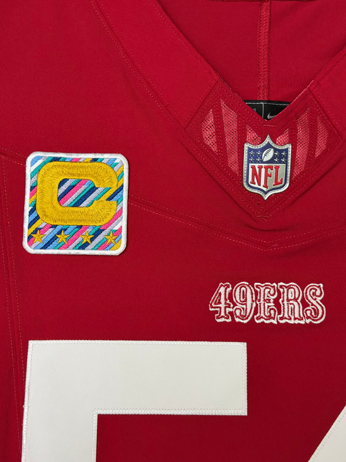 Fred Warner San Francisco 49ers Jersey #54 Nike Vapor FUSE Elite Red Size 48 (XL) NFL
