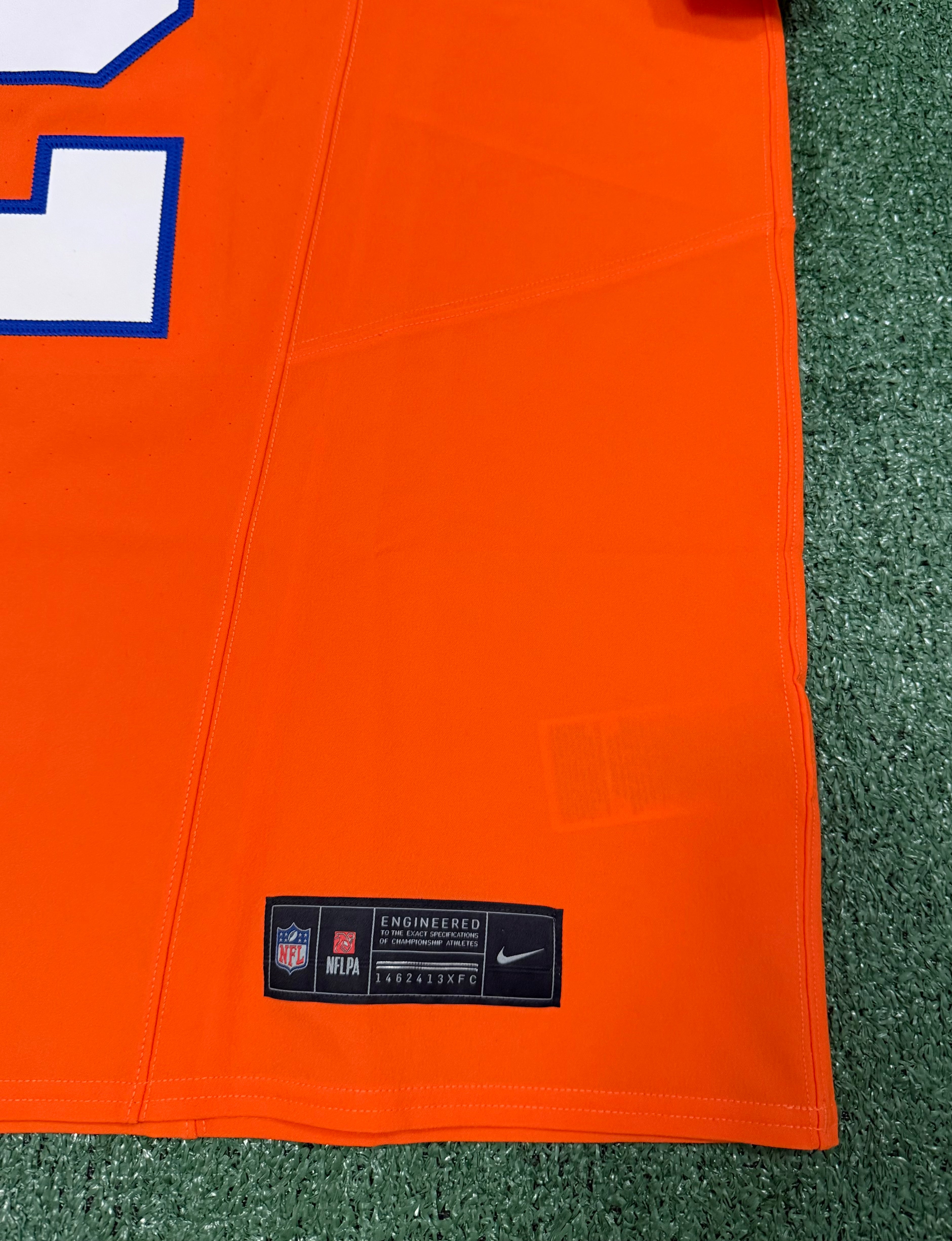 Pat Surtain II Denver Broncos Jersey #2 Nike Vapor Fuse Elite Orange Size 48 (XL) NFL