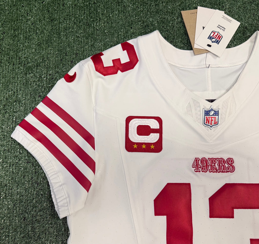 Brock Purdy San Francisco 49ers Jersey #13 Nike Vapor FUSE Elite White Size 40 (Medium) NFL
