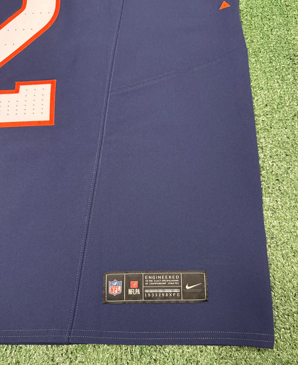Pat Surtain II Denver Broncos Jersey #2 Nike Vapor Fuse Elite Navy Size 44 (L) NFL