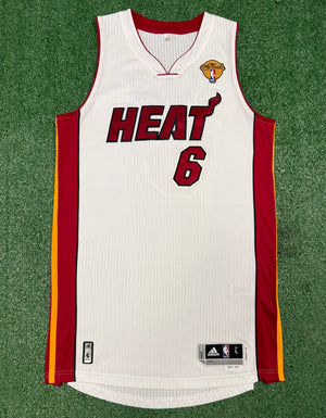 Lebron James Miami Heat Jersey #6 Adidas Climacool White Size (Large) NBA