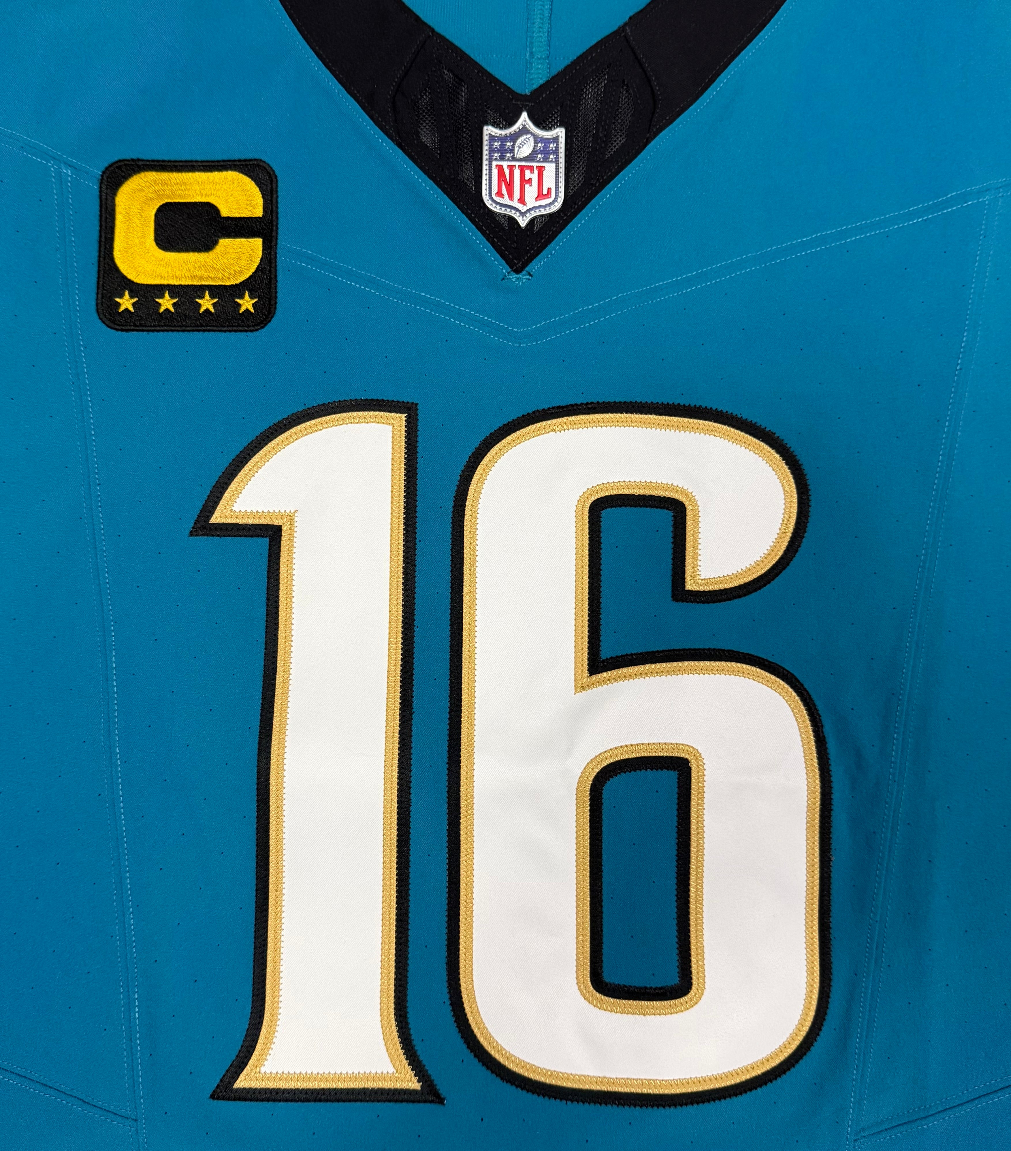 Trevor Lawrence Jacksonville Jaguars Jersey #16 Nike Vapor Fuse Elite Teal Size 48 (XL) NFL