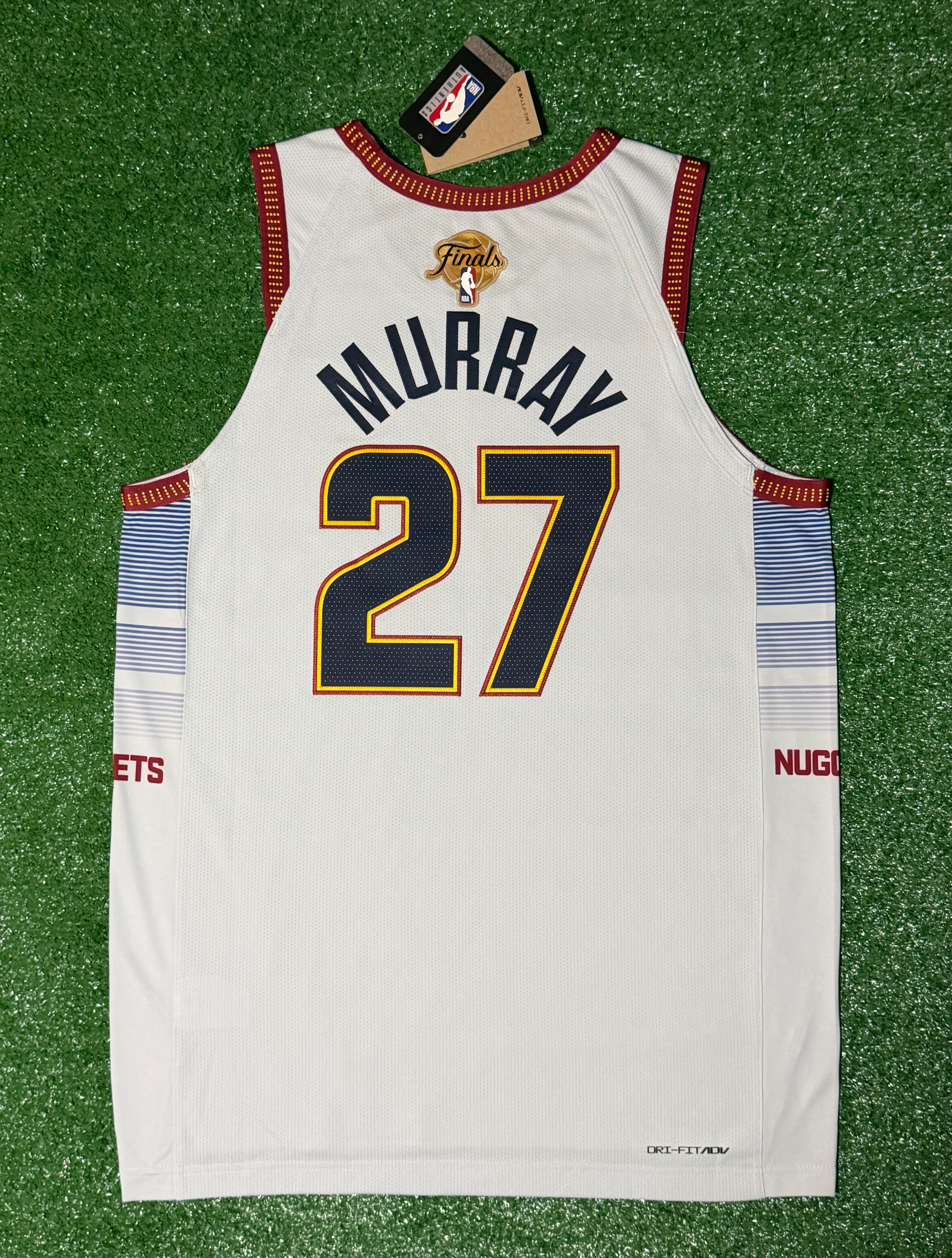 Jamal Murray Denver Nuggets Jersey #27 Nike ADV Authentic Gray Size 48 (L) NBA