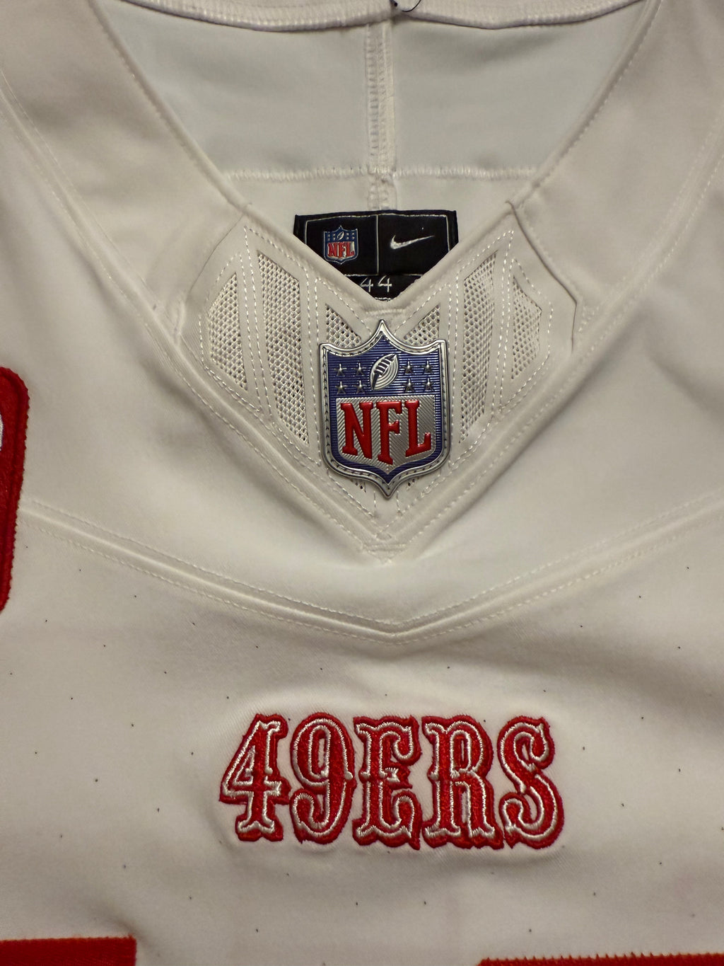 Brock Purdy San Francisco 49ers Jersey #13 Nike Vapor FUSE Elite White Size 44 (Large) NFL