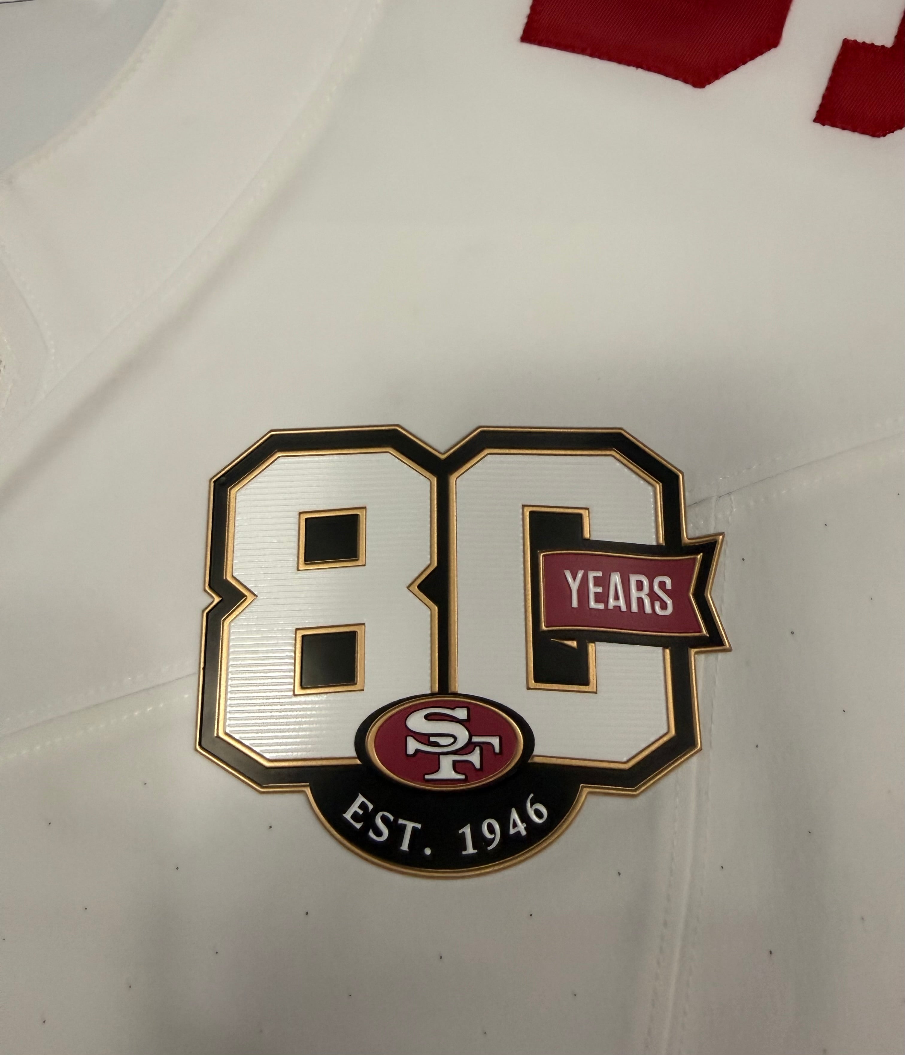 Fred Warner San Francisco 49ers Jersey #54 Nike Vapor FUSE Elite White Size 48 (XL) NFL