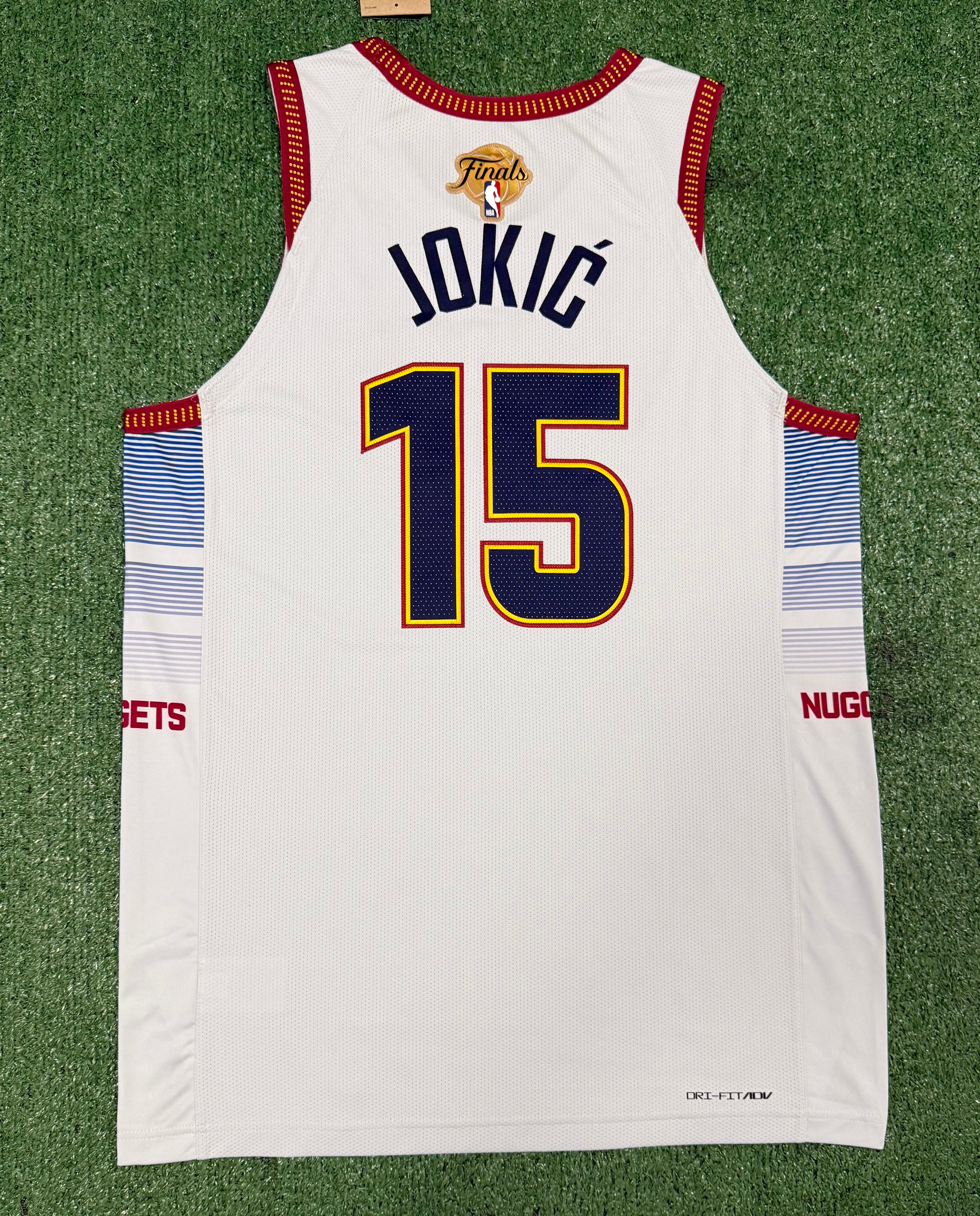 Nikola Jokic Denver Nuggets Jersey #15 Nike ADV Authentic White Size 48 (L) NBA