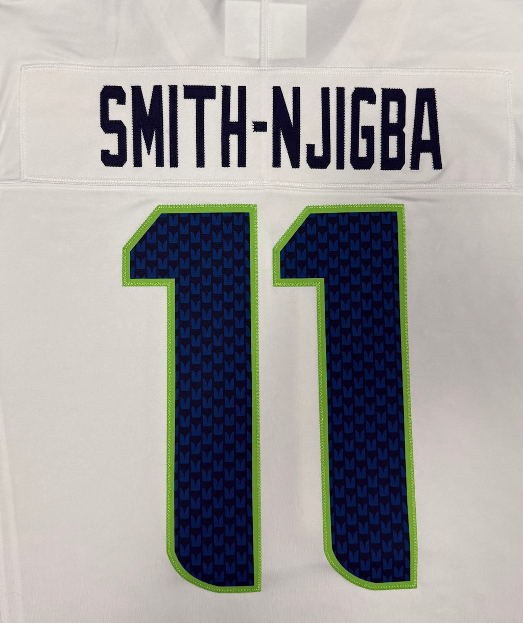 Jaxon Smith-Njigba Seattle Seahawks Jersey #11 Nike Vapor FUSE Limited White Size (Large) NFL