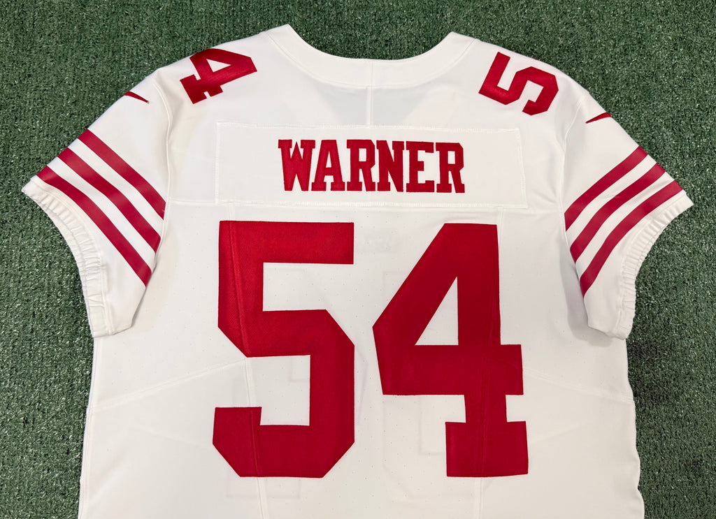 Fred Warner San Francisco 49ers Jersey #54 Nike Vapor FUSE Elite White Size 48 (XL) NFL