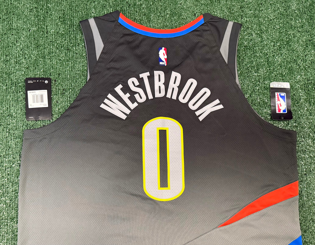 Russell Westbrook Oklahoma City Thunder Jersey #0 Nike Aeroswift Authentic Gray Size 52 (XL) NBA