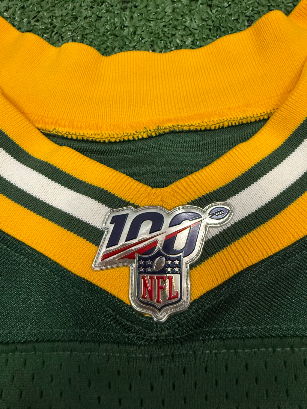 Aaron Rodgers Green Bay Packers Jersey #12 Nike Vapor Elite Green Size 40 (Medium) NFL