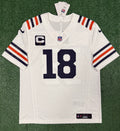 Caleb Williams Chicago Bears Jersey #18 Nike Vapor FUSE Stitched Limited White Size (Medium) NFL