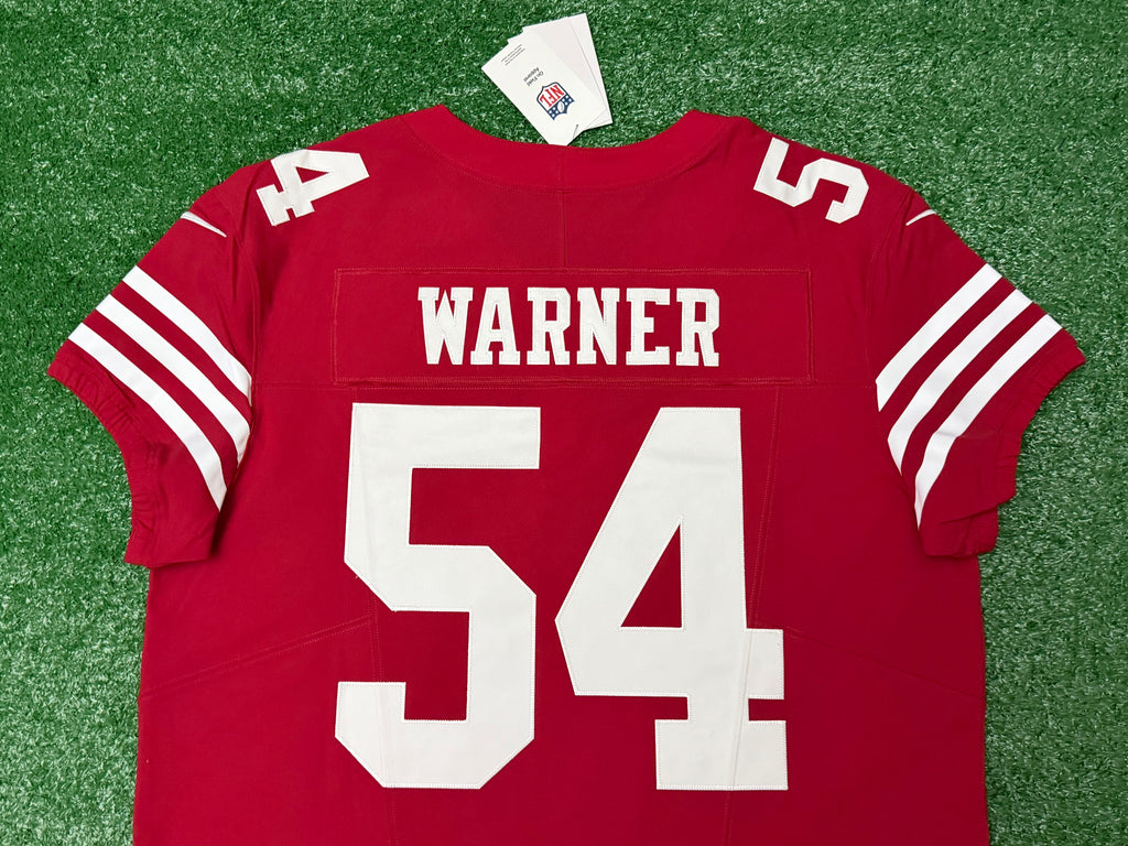 Fred Warner San Francisco 49ers Jersey #54 Nike Vapor FUSE Elite Red Size 48 (XL) NFL