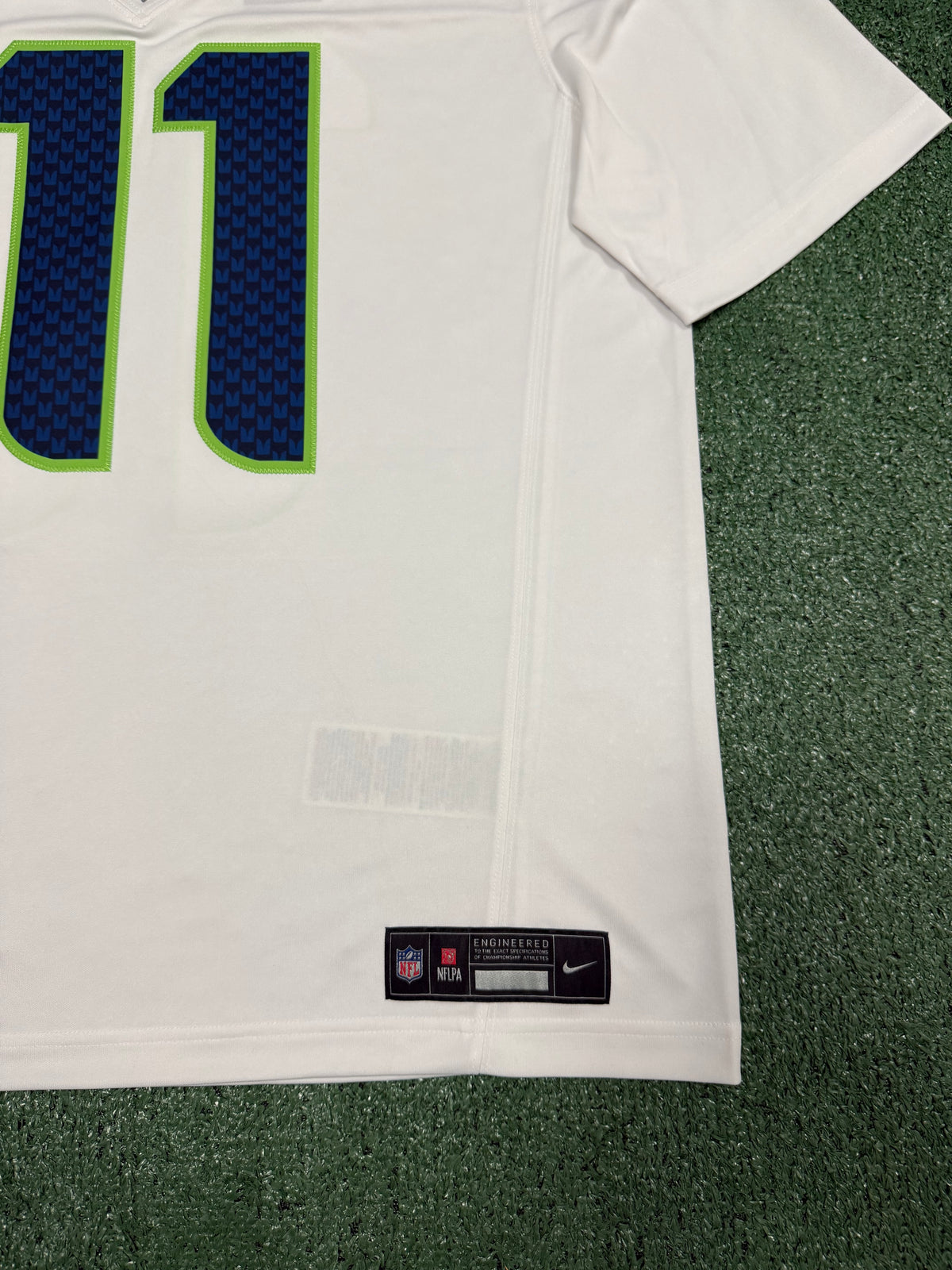 Jaxon Smith-Njigba Seattle Seahawks Jersey #11 Nike Vapor FUSE Limited White Size (Large) NFL