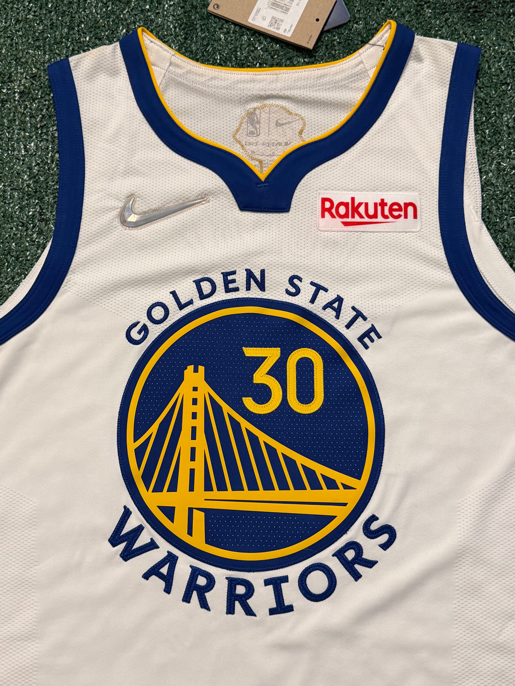 Steph Curry Golden State Warriors Jersey #30 Nike ADV Authentic White Size 48 (L) NBA