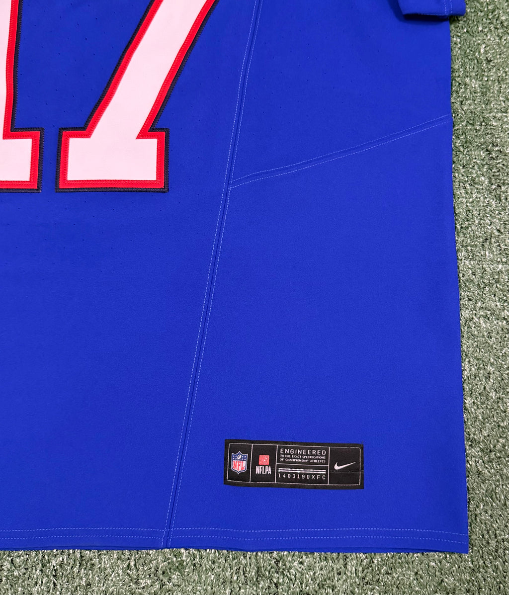 Josh Allen Buffalo Bills Jersey #17 Nike Vapor Fuse Elite Blue Size 48 (XL) NFL