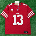 Brock Purdy San Francisco 49ers Jersey #13 Nike Vapor Fuse Limited Stitched Red Size (Large) NFL