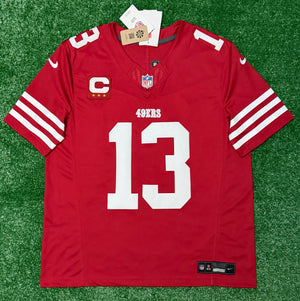 Brock Purdy San Francisco 49ers Jersey #13 Nike Vapor Fuse Limited Stitched Red Size (Large) NFL