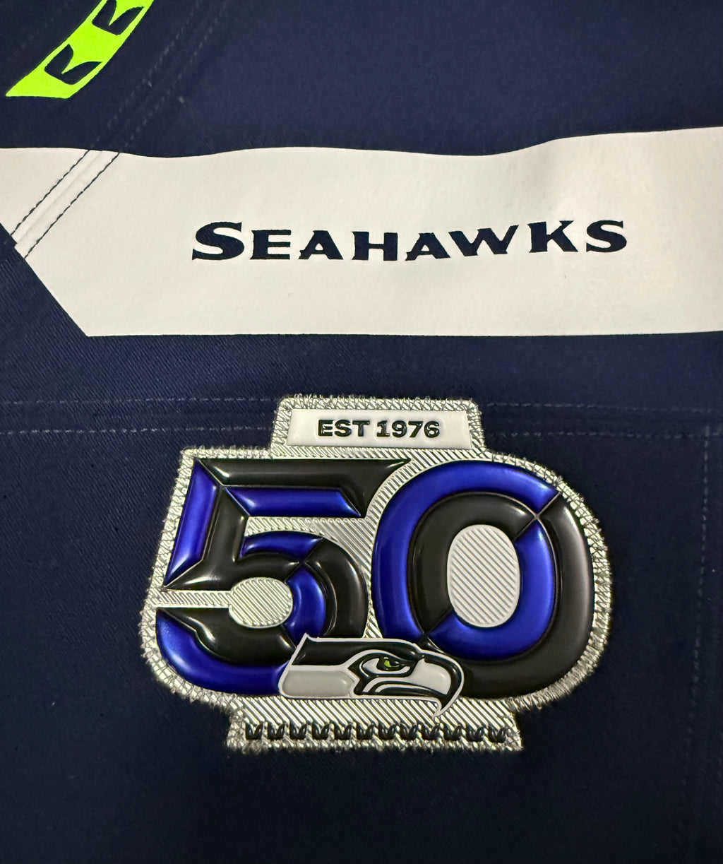 Jaxon Smith-Njigba Seattle Seahawks Jersey #11 Nike Vapor FUSE Elite Navy Size 48 (XL) NFL