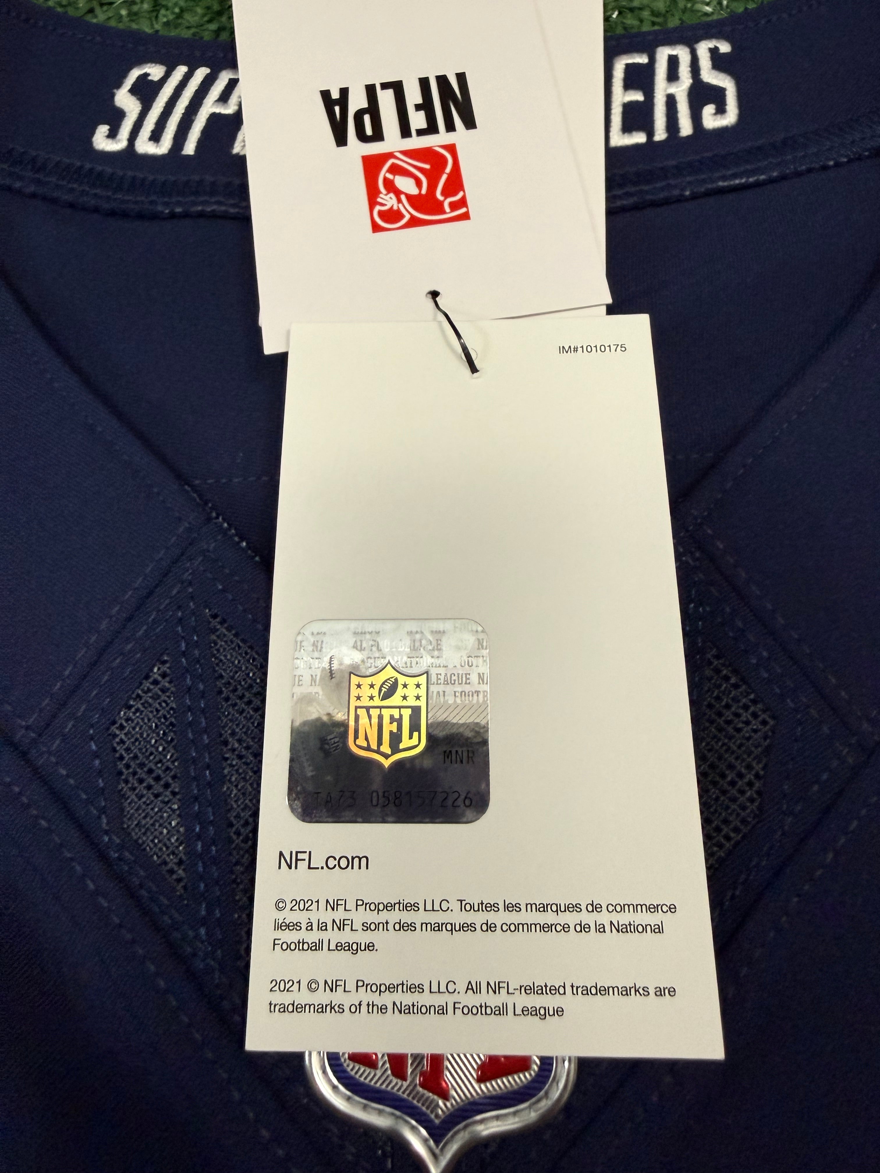 Justin Herbert Los Angeles Chargers Jersey #10 Nike Vapor Fuse Elite Navy Size 44 (L) NFL