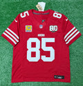 George Kittle San Francisco 49ers Jersey #85 Nike Vapor Fuse Limited Stitched Red Size (Large) NFL