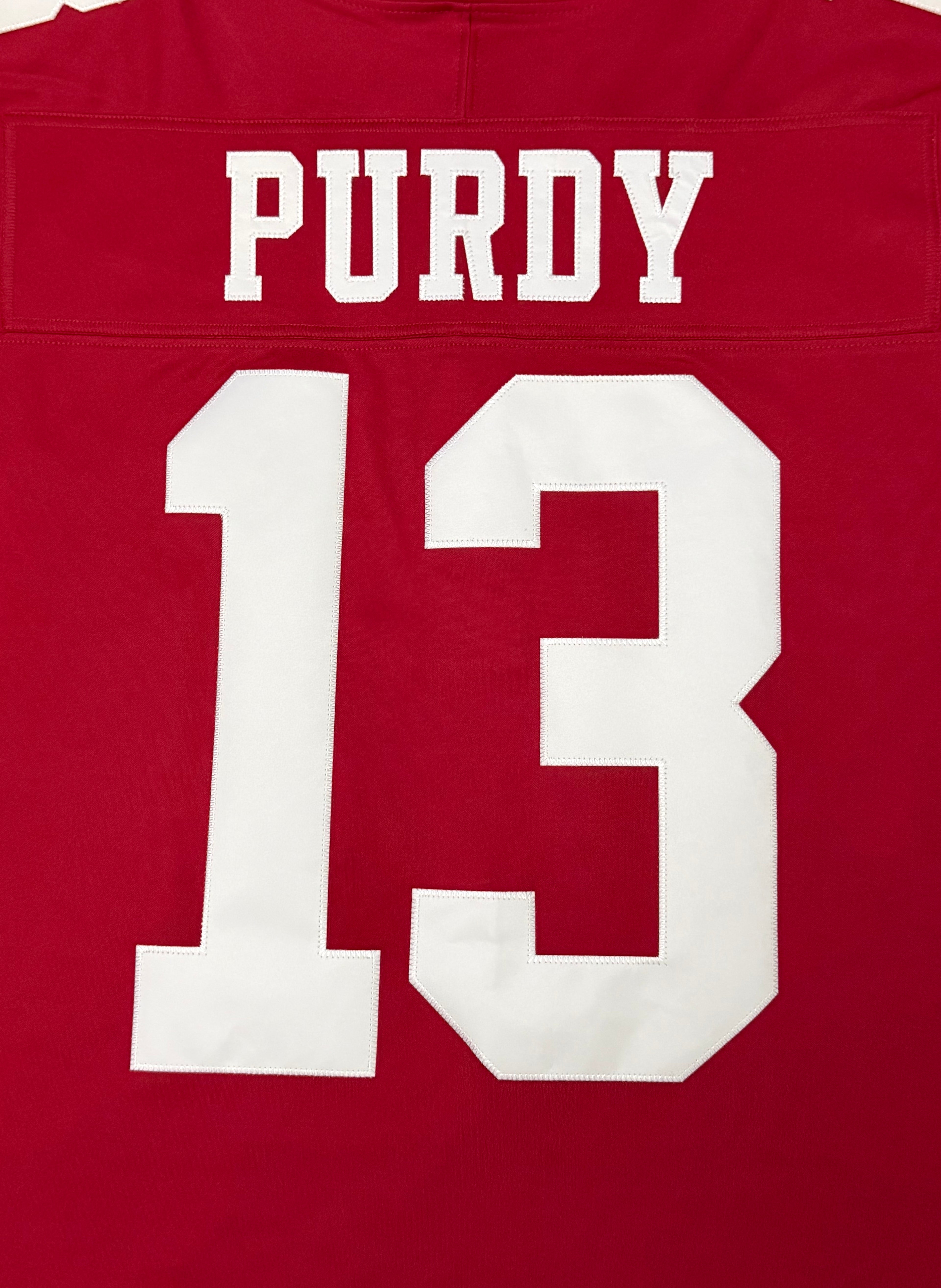 Brock Purdy San Francisco 49ers Jersey #13 Nike Vapor Fuse Limited Stitched Red Size (Large) NFL