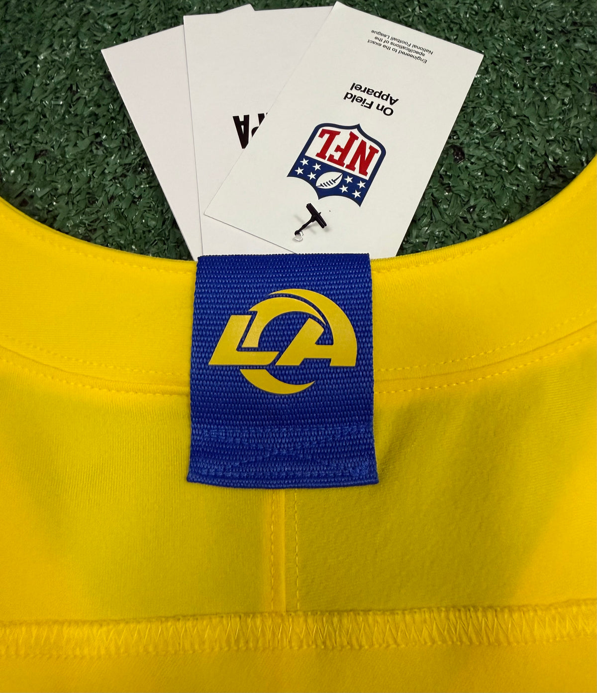 Myles Garrett Los Angeles Rams Jersey #95 Nike Vapor FUSE Elite Yellow Size 40 (Medium) NFL
