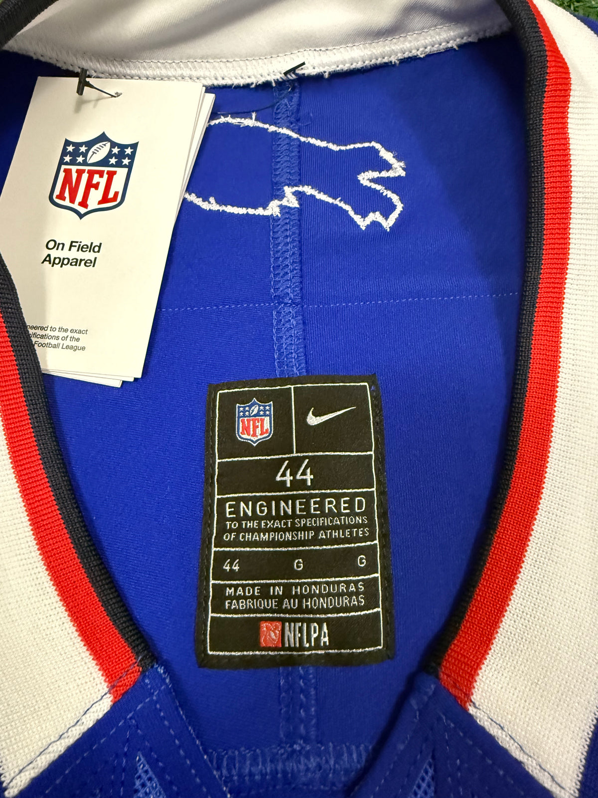 Josh Allen Buffalo Bills Jersey #17 Nike Vapor Fuse Elite Blue Size 44 (L) NFL