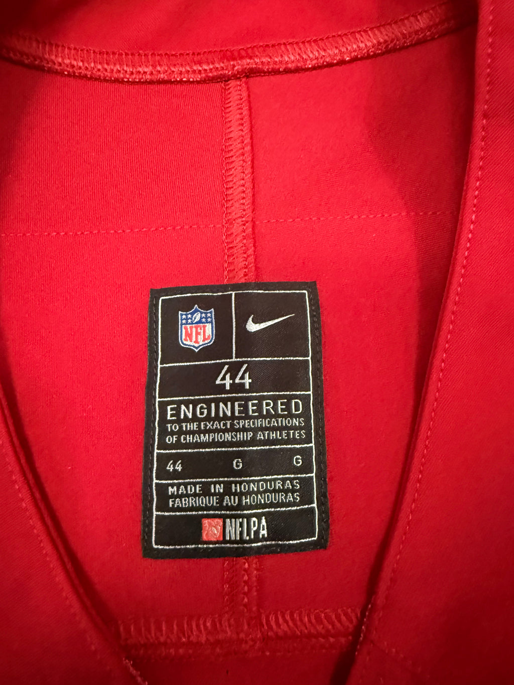 Nick Bosa San Francisco 49ers Jersey #97 Nike Vapor FUSE Elite Red Size 44 (Large) NFL
