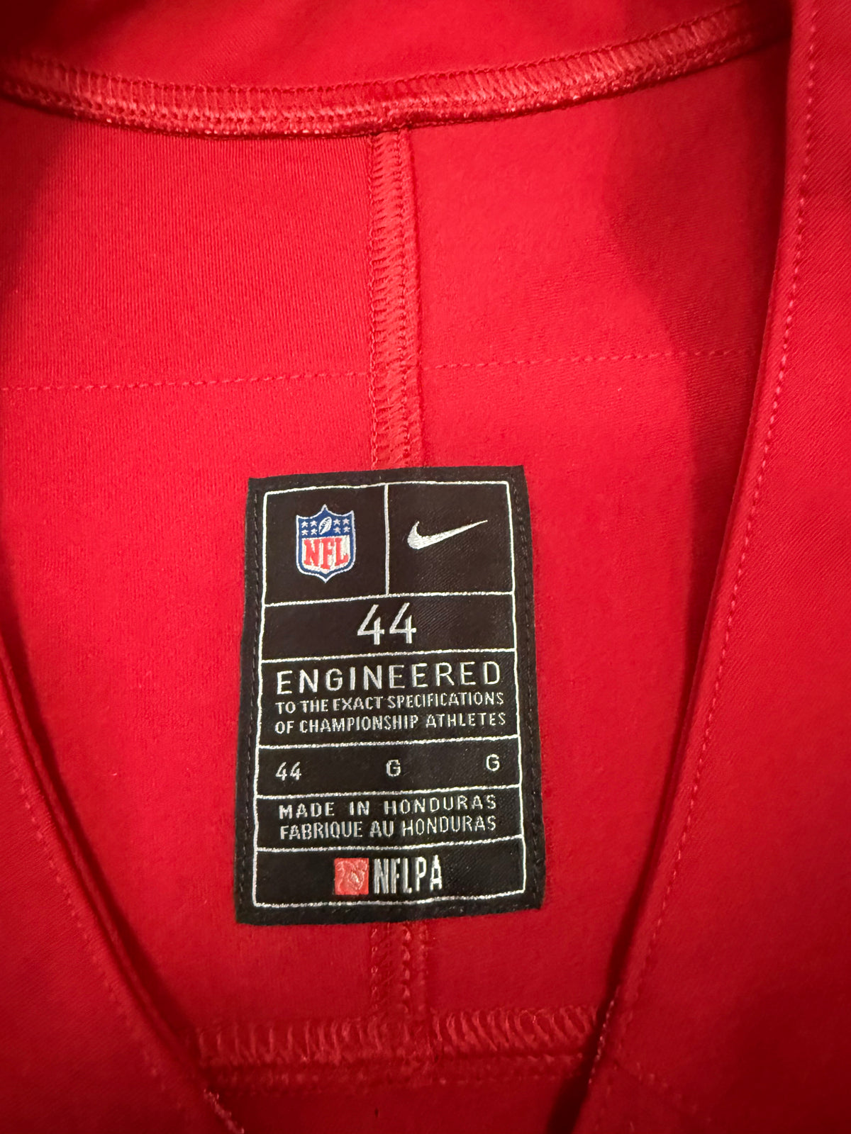 Nick Bosa San Francisco 49ers Jersey #97 Nike Vapor FUSE Elite Red Size 44 (Large) NFL