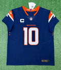 Bo Nix Denver Broncos Jersey #10 Nike Vapor Fuse Elite Navy Size 48 (XL) NFL
