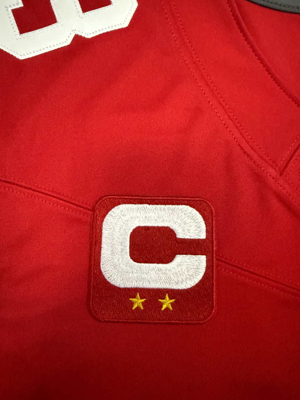 Christian McCaffrey San Francisco 49ers Jersey #23 Nike Vapor Fuse Limited Stitched Red Size (XL) NFL